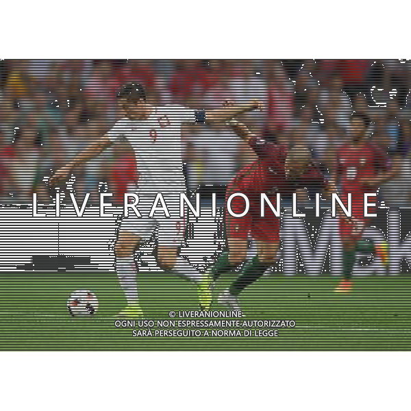 2016.06.30 Marsylia Marseille Pilka nozna Euro 2016 mecz cwiercfinal Polska - Portugalia N/z Robert Lewandowski, Pepe Foto Lukasz Laskowski / PressFocus 2016.06.30 Marsylia Marseille Football UEFA Euro 2016 quarter finals Poland and Portugal Robert Lewandowski, Pepe Credit: Lukasz Laskowski / PressFocus / NEWSPIX.PL --- Newspix.pl 30 -06-2016 MARSIGLIA EURO 2016 QUARTI DI FINALE POLONIA -PORTOGALLO AG ALDO LIVERANI SAS ONLY ITALY *** Local Caption *** www.newspix.pl mail us: info@newspix.pl call us: 0048 022 23 22 222 --- Polish Picture Agency by Ringier Axel Springer Poland