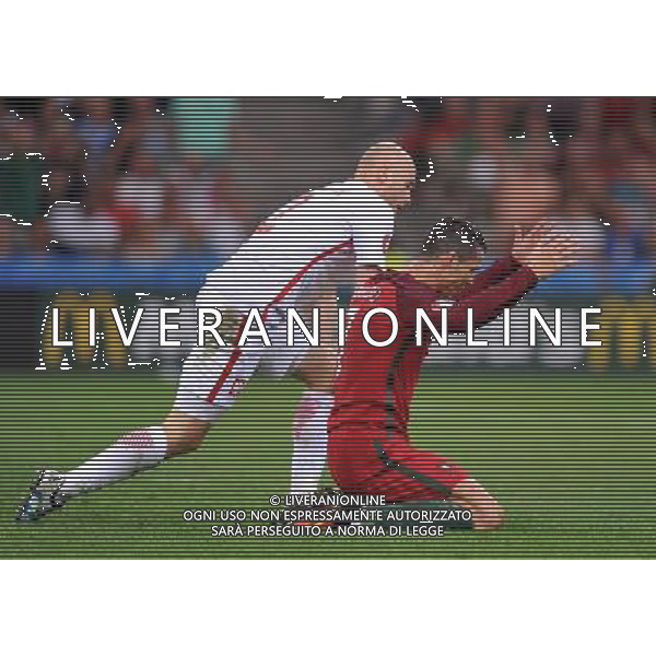 2016.06.30 Marsylia Marseille Pilka nozna Euro 2016 mecz cwiercfinal Polska - Portugalia N/z Bruno Alves, Arkadiusz Milik Foto Norbert Barczyk / PressFocus 2016.06.30 Marsylia Marseille Football UEFA Euro 2016 quarter finals Poland and Portugal Bruno Alves, Arkadiusz Milik Credit: Norbert Barczyk / PressFocus / NEWSPIX.PL --- Newspix.pl 30 -06-2016 MARSIGLIA EURO 2016 QUARTI DI FINALE POLONIA -PORTOGALLO AG ALDO LIVERANI SAS ONLY ITALY *** Local Caption *** www.newspix.pl mail us: info@newspix.pl call us: 0048 022 23 22 222 --- Polish Picture Agency by Ringier Axel Springer Poland