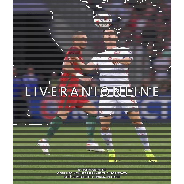 2016.06.30 Marsylia Marseille Pilka nozna Euro 2016 mecz cwiercfinal Polska - Portugalia N/z Pepe, Robert Lewandowski Foto Norbert Barczyk / PressFocus 2016.06.30 Marsylia Marseille Football UEFA Euro 2016 quarter finals Poland and Portugal Pepe, Robert Lewandowski Credit: Norbert Barczyk / PressFocus / NEWSPIX.PL --- Newspix.pl 30 -06-2016 MARSIGLIA EURO 2016 QUARTI DI FINALE POLONIA -PORTOGALLO AG ALDO LIVERANI SAS ONLY ITALY *** Local Caption *** www.newspix.pl mail us: info@newspix.pl call us: 0048 022 23 22 222 --- Polish Picture Agency by Ringier Axel Springer Poland