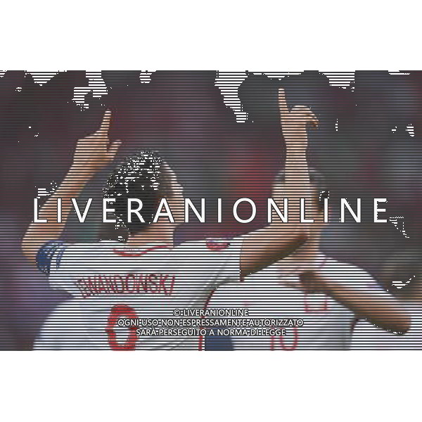 30.06.2016 MARSYLIA FRANCJA ( MARSEILLE FRANCE ) STAD DE VELODROME PILKA NOZNA ( FOOTBALL ) UEFA EURO 2016 MISTRZOSTWA EUROPY W PILCE NOZNEJ ( UEFA EURO 2016 ) 1/4 FINALU - CWIERCFINAL ( QUATER FINAL ) MECZ ( GAME ) POLSKA - PORTUGALIA ( POLAND - PORTUGAL ) NZ ROBERT LEWANDOWSKI RADOSC BRAMKA GOL EMOCJE 1:0 DLA POLSKI FOTO MICHAL STANCZYK / CYFRASPORT / NEWSPIX.PL --- Newspix.pl 30 -06-2016 MARSIGLIA EURO 2016 QUARTI DI FINALE POLONIA -PORTOGALLO AG ALDO LIVERANI SAS ONLY ITALY *** Local Caption *** www.newspix.pl mail us: info@newspix.pl call us: 0048 022 23 22 222 --- Polish Picture Agency by Ringier Axel Springer Poland