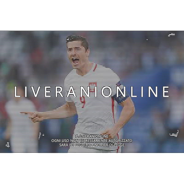 30.06.2016 MARSYLIA FRANCJA ( MARSEILLE FRANCE ) STAD DE VELODROME PILKA NOZNA ( FOOTBALL ) UEFA EURO 2016 MISTRZOSTWA EUROPY W PILCE NOZNEJ ( UEFA EURO 2016 ) 1/4 FINALU - CWIERCFINAL ( QUATER FINAL ) MECZ ( GAME ) POLSKA - PORTUGALIA ( POLAND - PORTUGAL ) NZ ROBERT LEWANDOWSKI RADOSC BRAMKA GOL EMOCJE 1:0 DLA POLSKI FOTO MICHAL STANCZYK / CYFRASPORT / NEWSPIX.PL --- Newspix.pl 30 -06-2016 MARSIGLIA EURO 2016 QUARTI DI FINALE POLONIA -PORTOGALLO AG ALDO LIVERANI SAS ONLY ITALY *** Local Caption *** www.newspix.pl mail us: info@newspix.pl call us: 0048 022 23 22 222 --- Polish Picture Agency by Ringier Axel Springer Poland