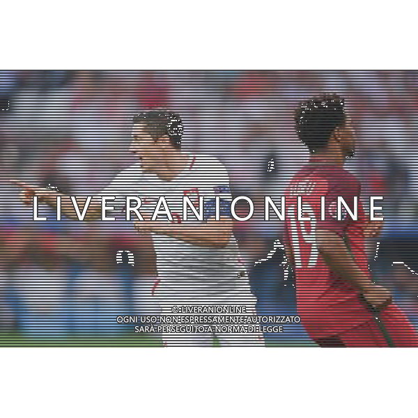 30.06.2016 MARSYLIA FRANCJA ( MARSEILLE FRANCE ) STAD DE VELODROME PILKA NOZNA ( FOOTBALL ) UEFA EURO 2016 MISTRZOSTWA EUROPY W PILCE NOZNEJ ( UEFA EURO 2016 ) 1/4 FINALU - CWIERCFINAL ( QUATER FINAL ) MECZ ( GAME ) POLSKA - PORTUGALIA ( POLAND - PORTUGAL ) NZ ROBERT LEWANDOWSKI RADOSC BRAMKA GOL EMOCJE 1:0 DLA POLSKI FOTO MICHAL STANCZYK / CYFRASPORT / NEWSPIX.PL --- Newspix.pl 30 -06-2016 MARSIGLIA EURO 2016 QUARTI DI FINALE POLONIA -PORTOGALLO AG ALDO LIVERANI SAS ONLY ITALY *** Local Caption *** www.newspix.pl mail us: info@newspix.pl call us: 0048 022 23 22 222 --- Polish Picture Agency by Ringier Axel Springer Poland