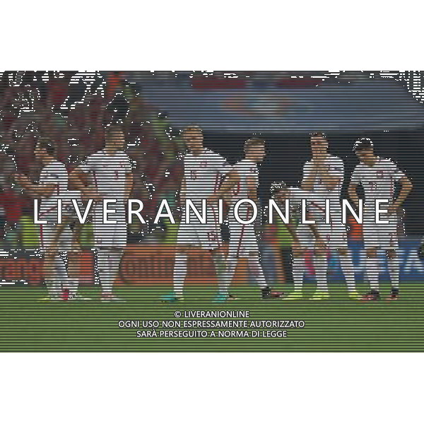 30.06.2016 MARSYLIA, FRANCJA (MARSELLIE, FRANCE) STAD DE VELODROME PILKA NOZNA (FOOTBALL) UEFA EURO 2016 MISTRZOSTWA EUROPY W PILCE NOZNEJ (UEFA EURO 2016) 1/4 FINALU - CWIERCFINAL (QUATER FINAL) MECZ (GAME) POLSKA - PORTUGALIA (POLAND - PORTUGAL) NZ ARTUR JEDRZEJCZYK, GRZEGORZ KRYCHOWIAK, LUKASZ PISZCZEK, ROBERT LEWANDOWSKI, BARTOSZ KAPUSTKA SMUTEK, PORAZKA PO KARNYCH - POLSKA ODPADA Z MISTRZOSTW EUROPY EURO 2016 FOTO LUKASZ GROCHALA/CYFRASPORT / NEWSPIX.PL --- Newspix.pl AG ALDO LIVERANI SAS ONLY ITALY MARSIGLIA- 30-06-2016 QUARTI DI FINALE POLONIA PORTOGALLO *** Local Caption *** www.newspix.pl mail us: info@newspix.pl call us: 0048 022 23 22 222 --- Polish Picture Agency by Ringier Axel Springer Poland