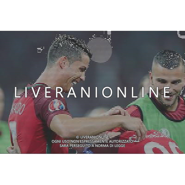 30.06.2016, Marsylia, pilka nozna, mistrzostwa Europy w pilce noznej, UEFA EURO 2016, Polska - Portugalia , Cristiano Ronaldo (POR), Quaresma (POR) radosc celebration, Poland - Portugal , European Football Championship, fot. Tomasz Jastrzebowski / Foto Olimpik / NEWSPIX.PL --- Newspix.pl AG ALDO LIVERANI SAS ONLY ITALY MARSIGLIA- 30-06-2016 QUARTI DI FINALE POLONIA PORTOGALLO *** Local Caption *** www.newspix.pl mail us: info@newspix.pl call us: 0048 022 23 22 222 --- Polish Picture Agency by Ringier Axel Springer Poland