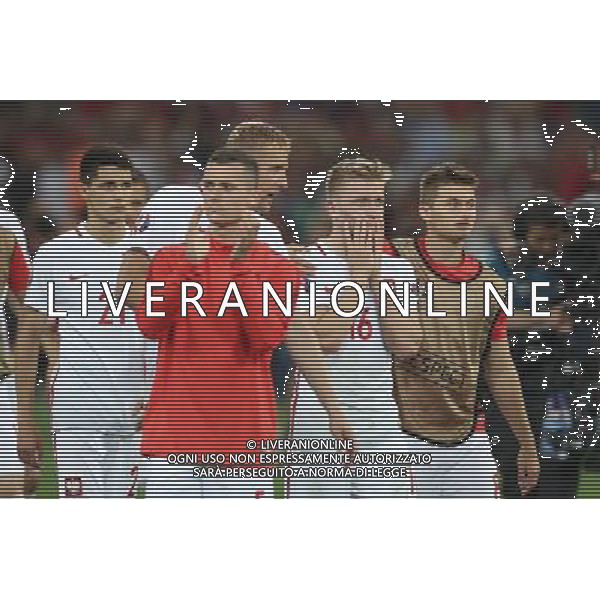 MARSYLIA 30.06.2016 MECZ CWIERCFINAL 1/4 FINALU MISTRZOSTW EUROPY 2016: POLSKA - PORTUGALIA --- QUARTERFINAL 1/4 FINAL UEFA EURO 2016 MATCH IN MARSEILLE: POLAND - PORTUGAL KAMIL GLIK JAKUB BLASZCZYKOWSKI KAROL LINETTY FOT. PIOTR KUCZA/NEWSPIX.PL --- Newspix.pl AG ALDO LIVERANI SAS ONLY ITALY MARSIGLIA- 30-06-2016 QUARTI DI FINALE POLONIA PORTOGALLO *** Local Caption *** www.newspix.pl mail us: info@newspix.pl call us: 0048 022 23 22 222 --- Polish Picture Agency by Ringier Axel Springer Poland
