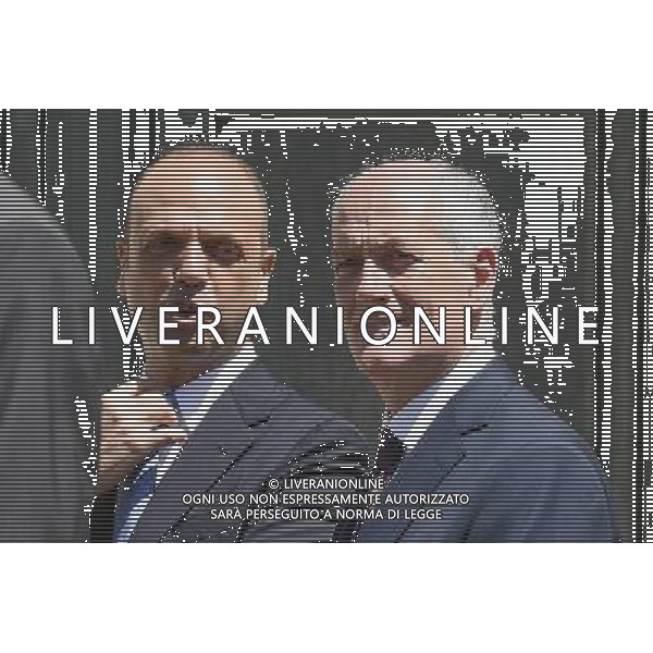 Presentazione della campagna di sensibilizzazione contro la violenza sulle donne \'... questo non Ã¨ amore\' - Roma 01.07.2016 - Piazza Montecitorio - nella foto: Angelino Alfano e Franco Gabrielli / Ph.Corradetti - AG ALDO LIVERANI SAS/ AGENZIA ALDO LIVERANI SAS Presentazione della campagna di sensibilizzazione contro la violenza sulle donne \' .... questo non e\' amore\' - Roma 01.07.2016