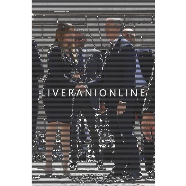 Presentazione della campagna di sensibilizzazione contro la violenza sulle donne \'... questo non Ã¨ amore\' - Roma 01.07.2016 - Piazza Montecitorio - nella foto: Maria Elena Boschi e Franco Gabrielli / Ph.Corradetti - AG ALDO LIVERANI SAS/ AGENZIA ALDO LIVERANI SAS Presentazione della campagna di sensibilizzazione contro la violenza sulle donne \' .... questo non e\' amore\' - Roma 01.07.2016
