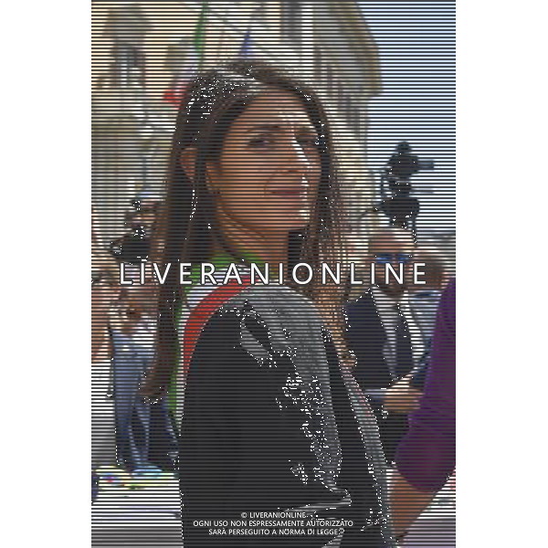 Presentazione della campagna di sensibilizzazione contro la violenza sulle donne \'... questo non Ã¨ amore\' - Roma 01.07.2016 - Piazza Montecitorio - nella foto: Virginia Raggi / Ph.Corradetti - AG ALDO LIVERANI SAS/ AGENZIA ALDO LIVERANI SAS Presentazione della campagna di sensibilizzazione contro la violenza sulle donne \' .... questo non e\' amore\' - Roma 01.07.2016