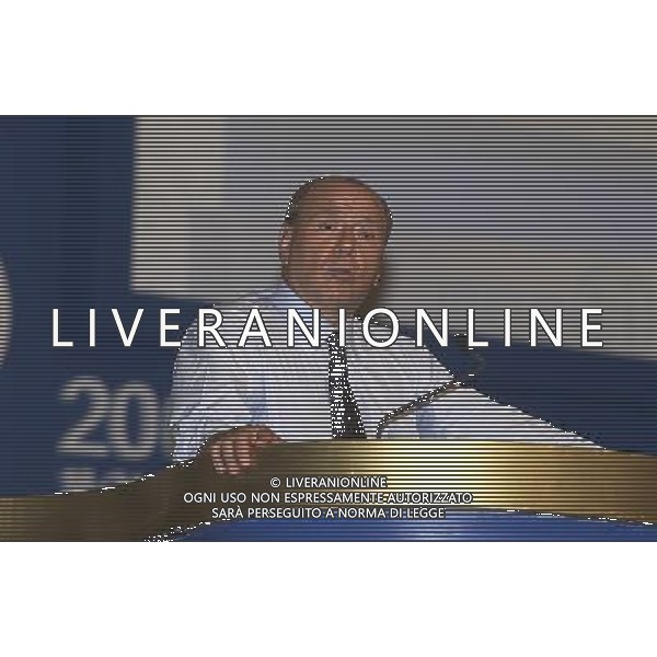 MEETIMG DI CL 2002 RIMINI 18-24 AGOSTO 2002 NELLA FOTO:SILVIO BERLUSCONI. RIMINI, 23-08-2002 FOTO ALDO LIVERANI