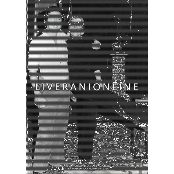 Emidio Remigi detto Memo cantante, paroliere e conduttore radiofonico italiano - Retrospettiva nella foto con Sandra Mondaini © ARCHIVIO / AGENZIA ALDO LIVERANI SAS 