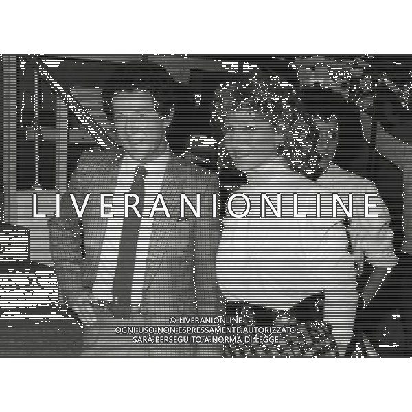 Emidio Remigi detto Memo cantante, paroliere e conduttore radiofonico italiano - Retrospettiva nella foto con Fabrizia Carminati © ARCHIVIO / AGENZIA ALDO LIVERANI SAS 