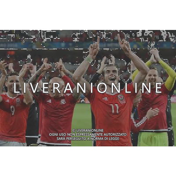 UEFA Francia EURO 2016 Final Tournament Quarter Finals Lille - 01.07.2016 Galles-Belgio Nella Foto:gioia galles - esultanza fine gara bale /Ph.Vitez-Ag. Aldo Liverani