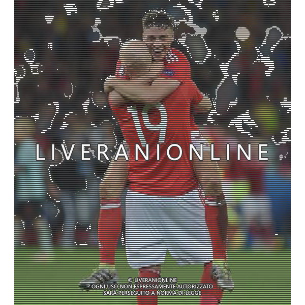 UEFA Francia EURO 2016 Final Tournament Quarter Finals Lille - 01.07.2016 Galles-Belgio Nella Foto:gioia galles - esultanza fine gara chester collins /Ph.Vitez-Ag. Aldo Liverani