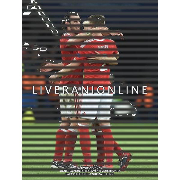 UEFA Francia EURO 2016 Final Tournament Quarter Finals Lille - 01.07.2016 Galles-Belgio Nella Foto:Bale Gareth-Gunter Chris-Ramsey Aaron /Ph.Vitez-Ag. Aldo Liverani