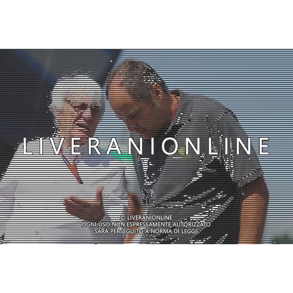 Bernie Ecclestone (GBR) and Gerhard Berger (AUT) 02.07.2016. Formula 1 World Championship, Rd 9, Austrian Grand Prix, Spielberg, Austria, Qualifying Day. / AGENZIA ALDO LIVERANI SAS - ITALY ONLY EDITORIAL USE ONLY 
