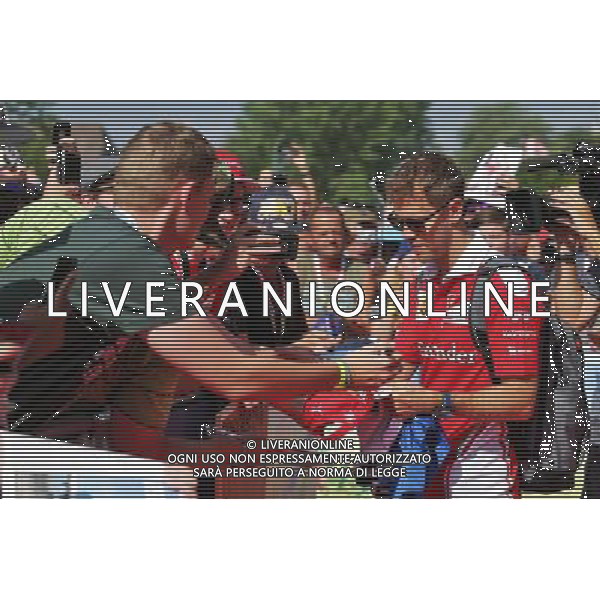 Sebastian Vettel (GER) Ferrari signs autographs for the fans. 02.07.2016. Formula 1 World Championship, Rd 9, Austrian Grand Prix, Spielberg, Austria, Qualifying Day. / AGENZIA ALDO LIVERANI SAS - ITALY ONLY EDITORIAL USE ONLY 