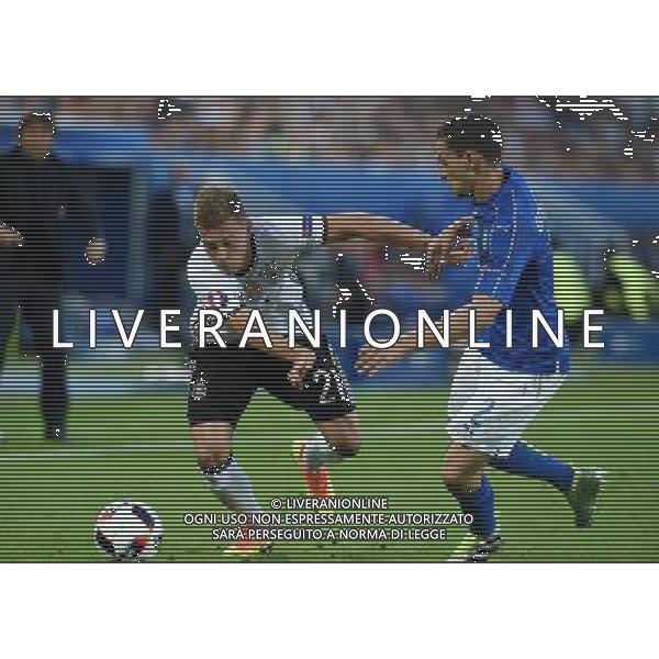 UEFA Francia EURO 2016 Final Tournament Quarter Finals Bordeaux - 02.07.2016 Germania-Italia Nella Foto:kimmich e de sciglio /Ph.Vitez-Ag. Aldo Liverani