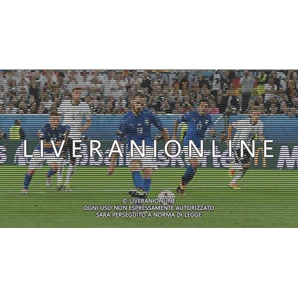 UEFA Francia EURO 2016 Final Tournament Quarter Finals Bordeaux - 02.07.2016 Germania-Italia Nella Foto: il gol su rigore di leonardo bonucci del 1-1 /Ph.Vitez-Ag. Aldo Liverani