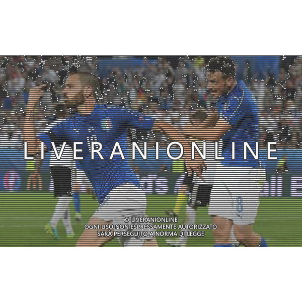 UEFA Francia EURO 2016 Final Tournament Quarter Finals Bordeaux - 02.07.2016 Germania-Italia Nella Foto: esultanza dopo il gol su rigore di leonardo bonucci del 1-1 /Ph.Vitez-Ag. Aldo Liverani