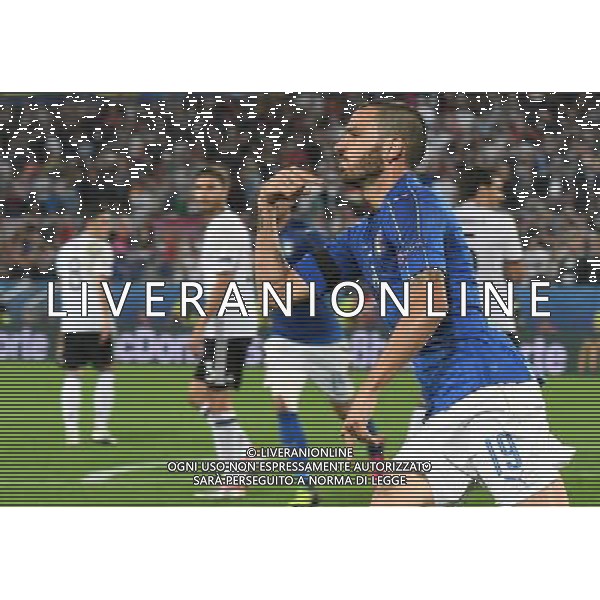 UEFA Francia EURO 2016 Final Tournament Quarter Finals Bordeaux - 02.07.2016 Germania-Italia Nella Foto: esultanza dopo il gol su rigore di leonardo bonucci del 1-1 /Ph.Vitez-Ag. Aldo Liverani