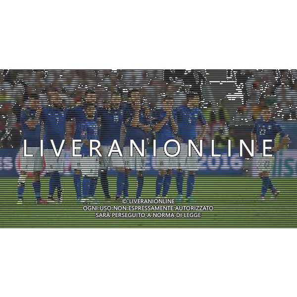 UEFA Francia EURO 2016 Final Tournament Quarter Finals Bordeaux - 02.07.2016 Germania-Italia Nella Foto:la delusione dei giocatori italiani /Ph.Vitez-Ag. Aldo Liverani