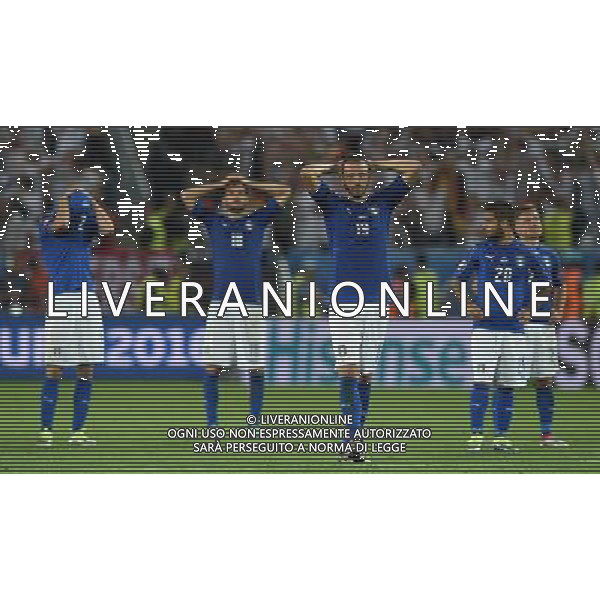 UEFA Francia EURO 2016 Final Tournament Quarter Finals Bordeaux - 02.07.2016 Germania-Italia Nella Foto:delusione di leonardo bonucci e italia /Ph.Vitez-Ag. Aldo Liverani