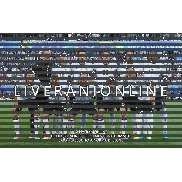 UEFA Francia EURO 2016 Final Tournament Quarter Finals Bordeaux - 02.07.2016 Germania-Italia Nella Foto:Germania Squadra Formazione Neuer,Hector,Howedess,Hummels,Khedira,Ozil,Muller,Boateng,Kroos,Kimmich,Gomez /Ph.Vitez-Ag. Aldo Liverani