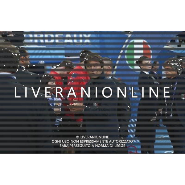 BORDEAUX 02.07.2016 MECZ CWIERCFINAL 1/4 FINALU MISTRZOSTW EUROPY 2016: NIEMCY - WLOCHY --- QUARTERFINAL 1/4 FINAL UEFA EURO 2016 MATCH: GERMANY - ITALY ANTONIO CONTE FOT. PIOTR KUCZA/NEWSPIX.PL --- Newspix.pl AG ALDO LIVERANI SAS ONLY ITALY *** Local Caption *** www.newspix.pl mail us: info@newspix.pl call us: 0048 022 23 22 222 --- Polish Picture Agency by Ringier Axel Springer Poland