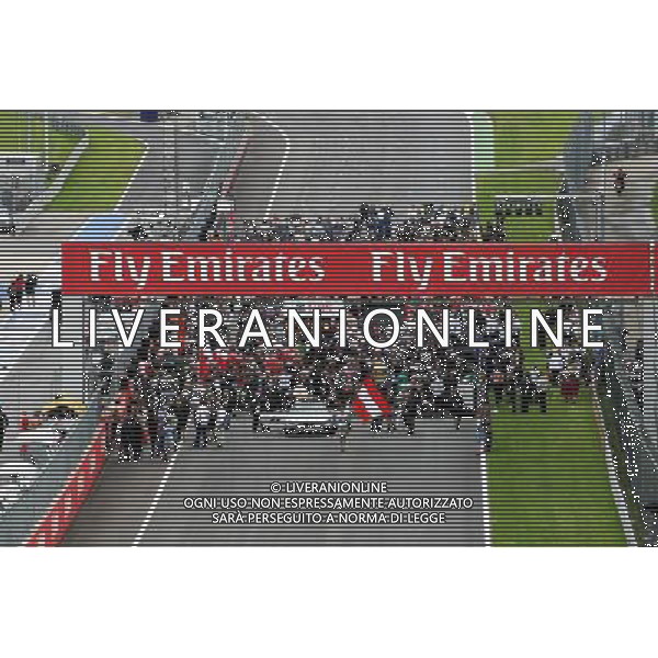 The grid before the start of the race. 03.07.2016. Formula 1 World Championship, Rd 9, Austrian Grand Prix, Spielberg, Austria, Race Day. AG ALDO LIVERANI SAS ONLY ITALY