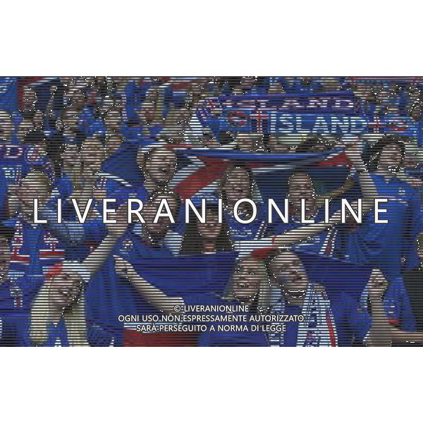 UEFA Francia EURO 2016 Final Tournament Quarter Finals Parigi Saint-Denis - 03.07.2016 Francia-Islanda Nella Foto:TIFOSI ISLANDA /Ph.Vitez-Ag. Aldo Liverani
