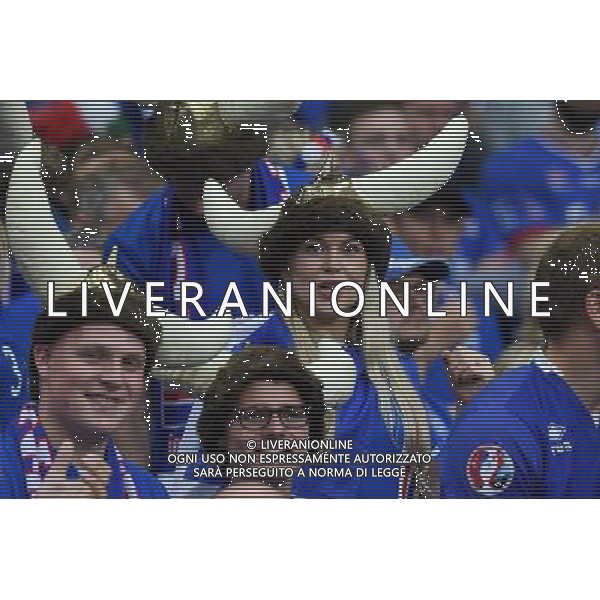 UEFA Francia EURO 2016 Final Tournament Quarter Finals Parigi Saint-Denis - 03.07.2016 Francia-Islanda Nella Foto:TIFOSI ISLANDA /Ph.Vitez-Ag. Aldo Liverani