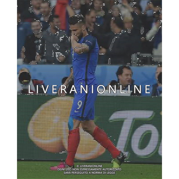 UEFA Francia EURO 2016 Final Tournament Quarter Finals Parigi Saint-Denis - 03.07.2016 Francia-Islanda Nella Foto:giroud esultanza dopo il gol /Ph.Vitez-Ag. Aldo Liverani