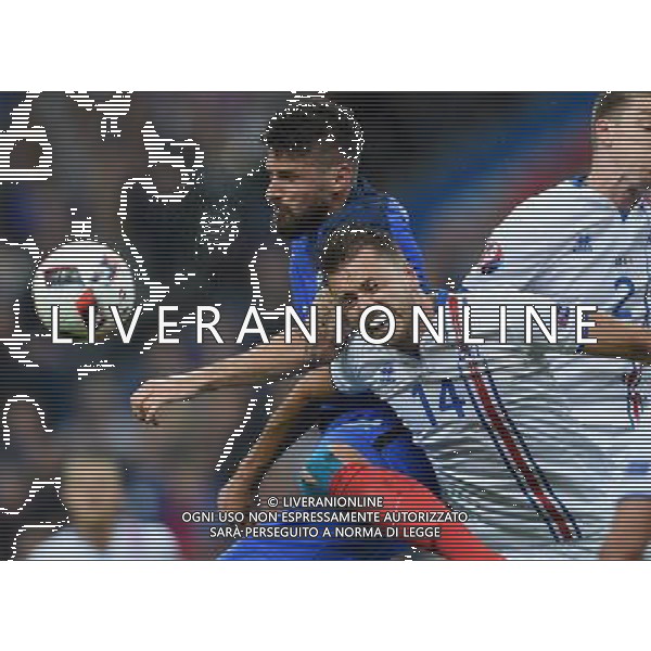UEFA Francia EURO 2016 Final Tournament Quarter Finals Parigi Saint-Denis - 03.07.2016 Francia-Islanda Nella Foto:giroud-arnason /Ph.Vitez-Ag. Aldo Liverani