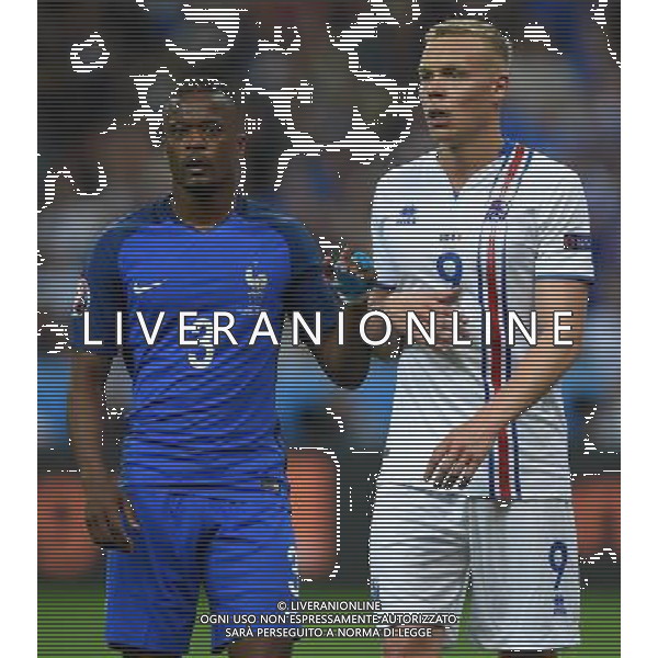 UEFA Francia EURO 2016 Final Tournament Quarter Finals Parigi Saint-Denis - 03.07.2016 Francia-Islanda Nella Foto:evra-sigthorsson /Ph.Vitez-Ag. Aldo Liverani
