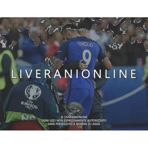 UEFA Francia EURO 2016 Final Tournament Quarter Finals Parigi Saint-Denis - 03.07.2016 Francia-Islanda Nella Foto:sostituzione giroud con deschamps /Ph.Vitez-Ag. Aldo Liverani