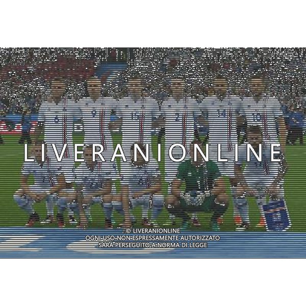 UEFA Francia EURO 2016 Final Tournament Quarter Finals Parigi Saint-Denis - 03.07.2016 Francia-Islanda Nella Foto:Islanda Squadra Formazione Halldorsson,Saevarsson,Gudmundsson,Bjarnason,Sigthorsson,Sugurdsson G.,Arnason,Bodvarsson,Gunnarsson,Skulason /Ph.Vitez-Ag. Aldo Liverani
