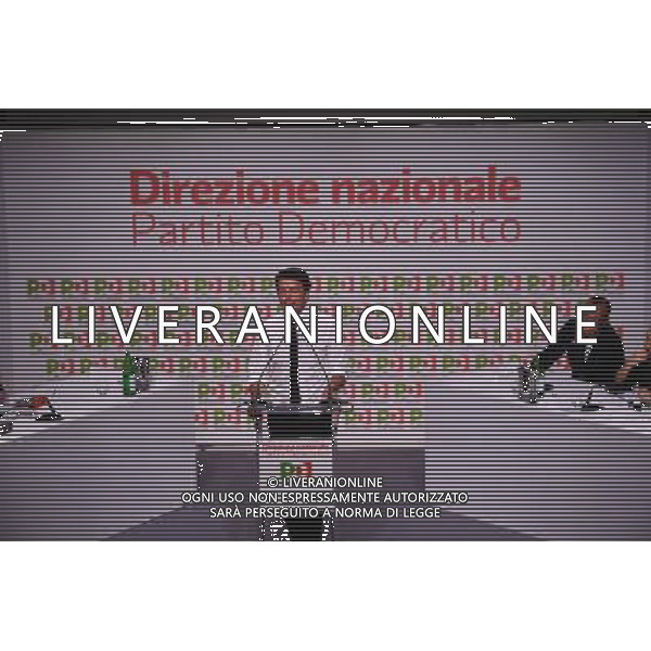 Direzione Nazionale PD - Roma 04.07.2016 - nella foto: L\'intervento di Matteo Renzi / Ph. Corradetti - AG ALDO LIVERANI SAS