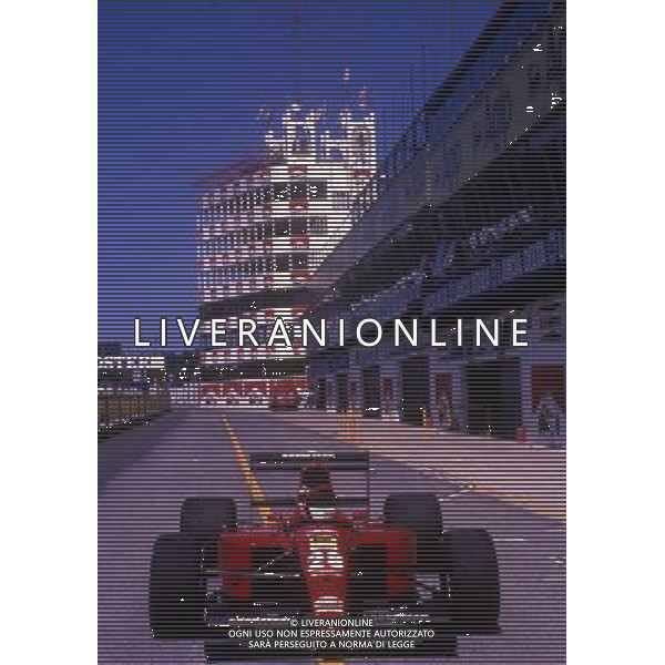 RETROSPETTIVA JEAN ALESI PILOTA NELLA FOTO JEAN ALESI CON LA FERRARI AG ALDO LIVERANI SAS