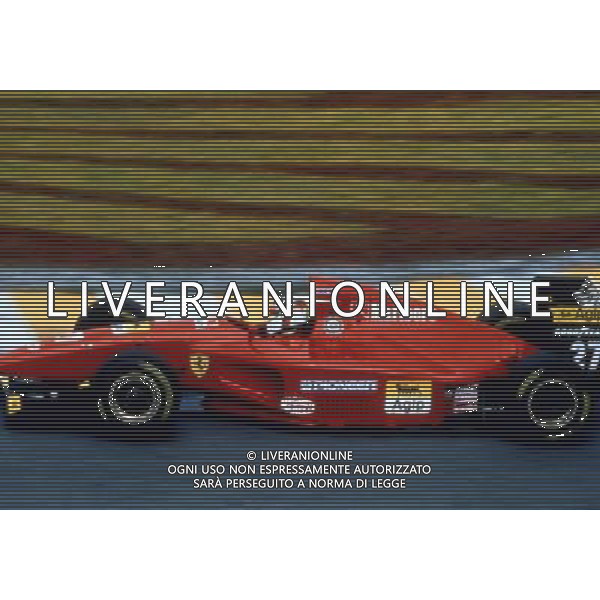 RETROSPETTIVA JEAN ALESI PILOTA NELLA FOTO JEAN ALESI CON LA FERRARI AG ALDO LIVERANI SAS