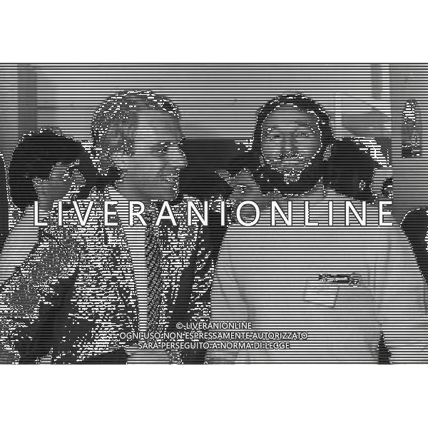 RETROSPETTIVA PIERO GROS SCI NELLA FOTO PIERO GROS CON ROBERTO BETTEGA AG ALDO LIVERANI SAS