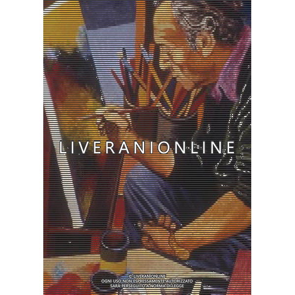 RETROSPETTIVA RENATO GUTTUSO PITTORE NELLA FOTO RENATO GUTTUSO AG ALDO LIVERANI SAS