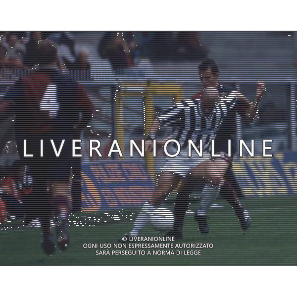 Juventus calcio anni 90 nella foto Gianluca Vialli ph archivio Agenzia Aldo Liverani