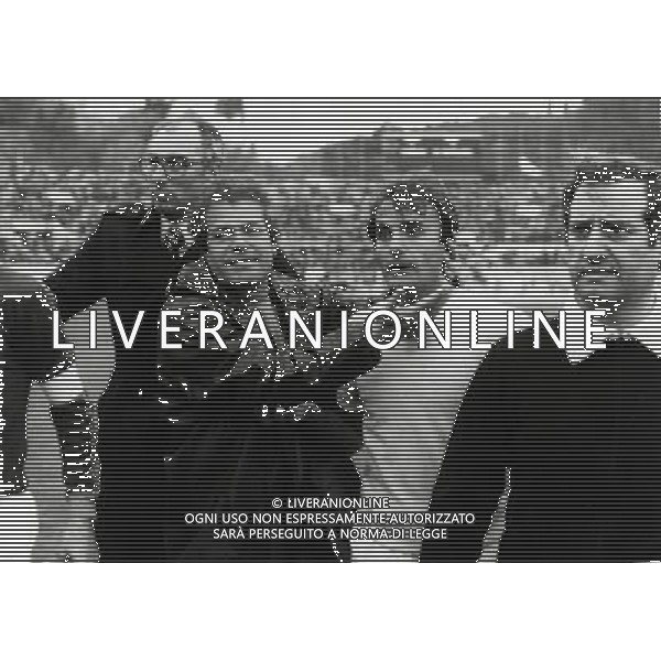 RETROSPETTIVA GIUSEPPE WILSON CALCIATORE NELLA FOTO GIUSEPPE WILSON CON GUSTAVO GIAGNONI AG ALDO LIVERANI SAS