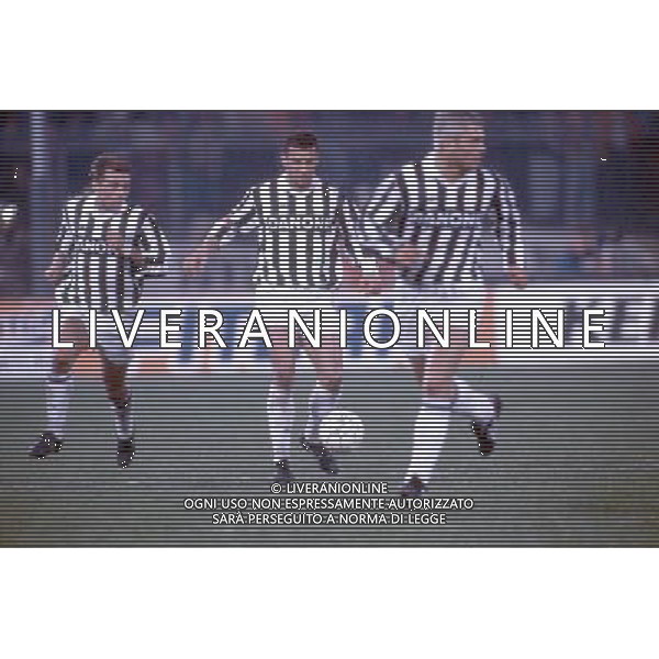 Juventus calcio anni 90 nella foto Gianluca Vialli ph archivio Agenzia Aldo Liverani