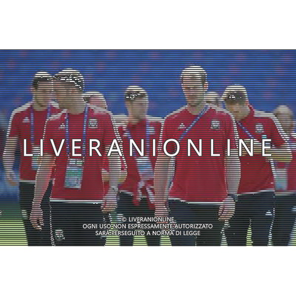 DECINES-CHARPIEU 05.07.2016 SPACER REPREZENTACJA WALIA NA EURO 2016 WE FRANCJI --- WALES FOOTBALL NATIONAL TEAM WALK IN EURO2016 ANDY KING OWAIN FON WILLIAMS FOT. PIOTR KUCZA/NEWSPIX.PL --- Newspix.pl AG ALDO LIVERANI SAS ONLY ITALY *** Local Caption *** www.newspix.pl mail us: info@newspix.pl call us: 0048 022 23 22 222 --- Polish Picture Agency by Ringier Axel Springer Poland