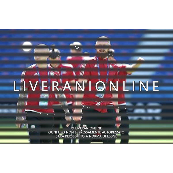 DECINES-CHARPIEU 05.07.2016 SPACER REPREZENTACJA WALIA NA EURO 2016 WE FRANCJI --- WALES FOOTBALL NATIONAL TEAM WALK IN EURO2016 DAVID COTTERILL JAMES COLLINS FOT. PIOTR KUCZA/NEWSPIX.PL --- Newspix.pl AG ALDO LIVERANI SAS ONLY ITALY *** Local Caption *** www.newspix.pl mail us: info@newspix.pl call us: 0048 022 23 22 222 --- Polish Picture Agency by Ringier Axel Springer Poland