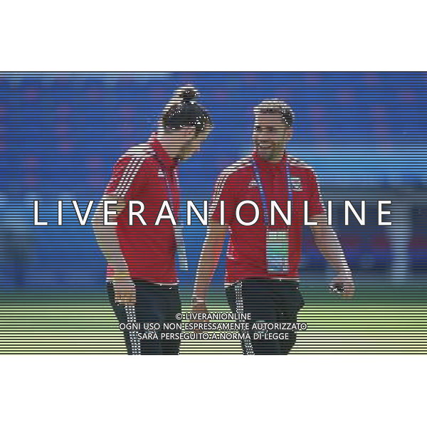 DECINES-CHARPIEU 05.07.2016 SPACER REPREZENTACJA WALIA NA EURO 2016 WE FRANCJI --- WALES FOOTBALL NATIONAL TEAM WALK IN EURO2016 GARETH BALE HAL ROBSON-KANU FOT. PIOTR KUCZA/NEWSPIX.PL --- Newspix.pl AG ALDO LIVERANI SAS ONLY ITALY *** Local Caption *** www.newspix.pl mail us: info@newspix.pl call us: 0048 022 23 22 222 --- Polish Picture Agency by Ringier Axel Springer Poland