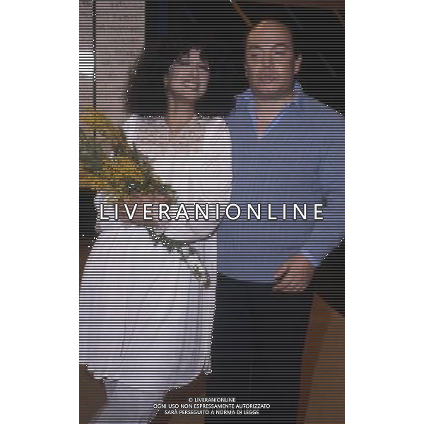 Lino Banfi, nome d\'arte di Pasquale Zagaria, attore, comico, conduttore televisivo, scrittore e sceneggiatore italiano - Retrospettiva nella foto con Anna Mazzamauro nel 1981 © Archivio / AGENZIA ALDO LIVERANI SAS 