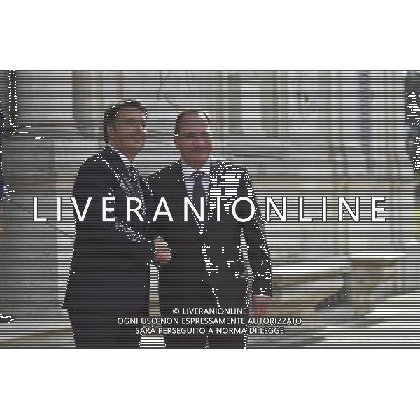 Il Presidente del Consiglio Matteo Renzi, riceve il Primo Ministro Svedese Stefan Lofven a Villa Doria Pamphilj, Roma 06 Luglio 2016 Â© Corradetti / AGENZIA ALDO LIVERANI SAS 