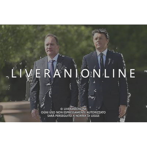 Il Presidente del Consiglio dei Ministri Matteo Renzi riceve il primo ministro svedese Stefan Lofven - Roma - 06.07.2016 - Villa Doria Pamphilj - nella foto: Matteo Renzi / Ph. Corradetti - AG ALDO LIVERANI SAS / AGENZIA ALDO LIVERANI SAS 